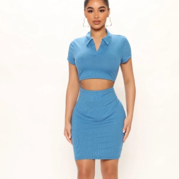 Heart Hips Ribbed  Cutout Dress - Picture 1 of 1